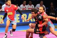 He has won the MVP award as well and has amassed 491 points in 83 matches out of which 216 are raid points and 275 are tackle points